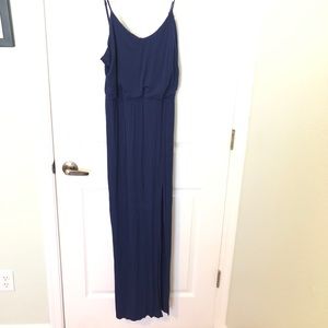 Lulus macy blue maxi dress